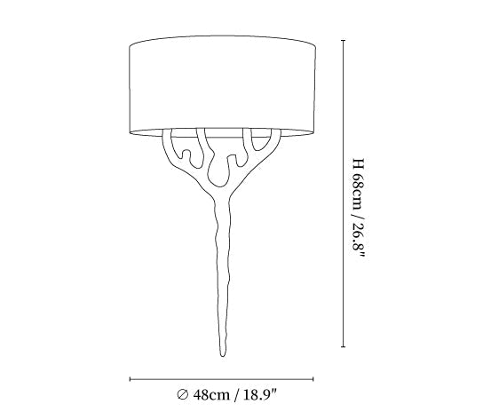 Brass Branch Wall Lamp Lighting