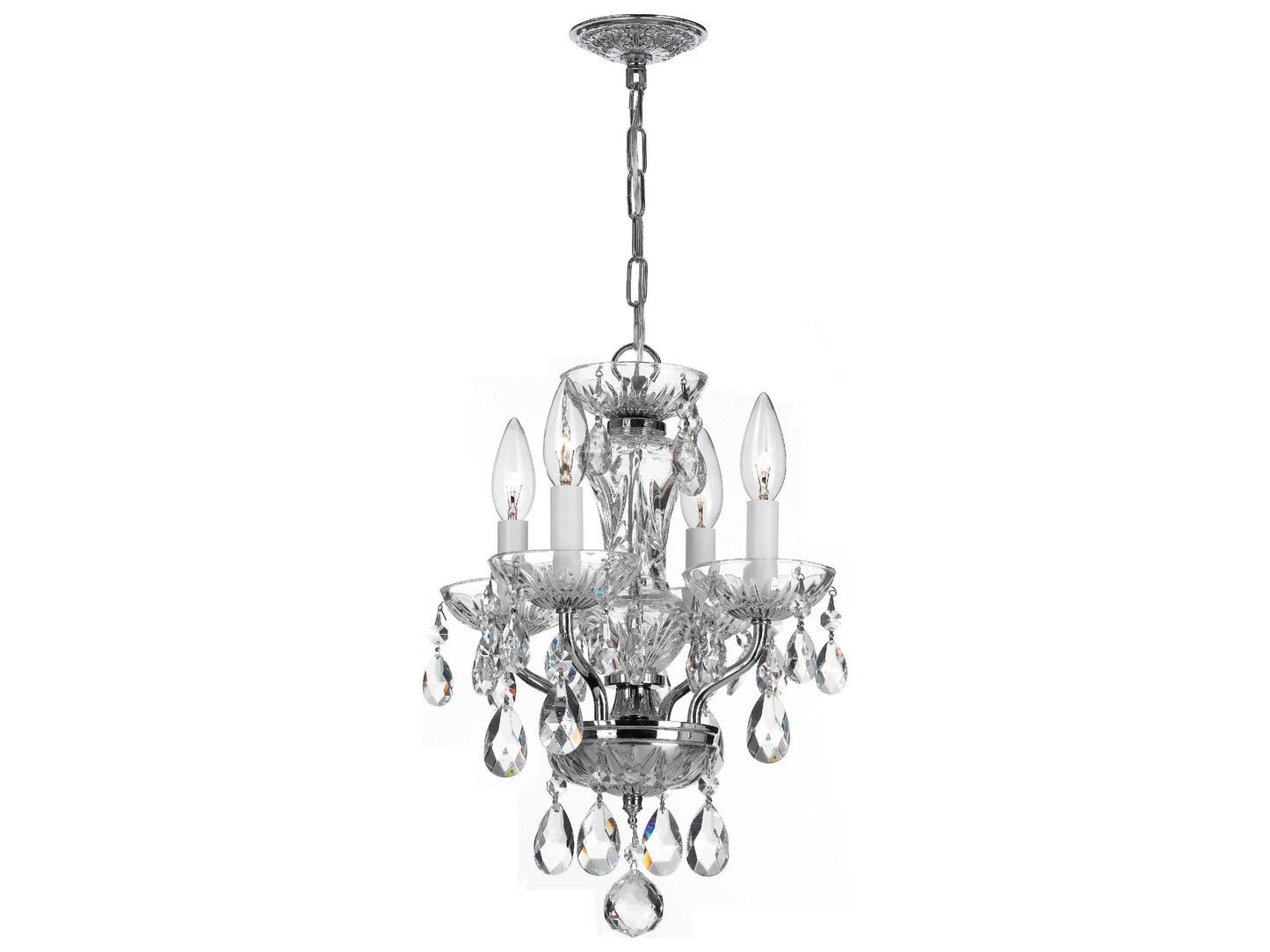 Crystorama 4-Light Crystal Chandelier Lighting