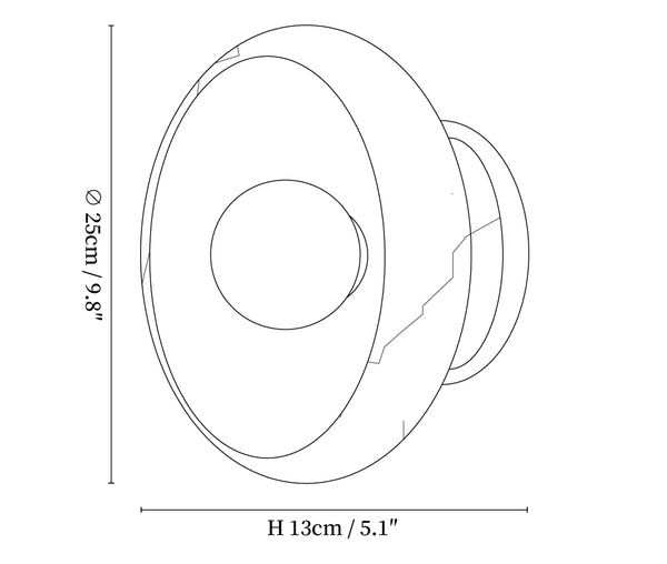 Eclipse Jade Wall Sconce Lighting