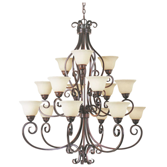 15-Light Bronze Chandelier Lighting