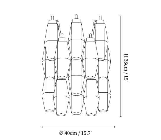 Murano Rhombus Glass Wall Lamp Lighting