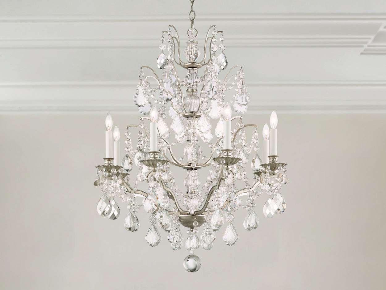 Schonbek 8-Light Crystal Chandelier