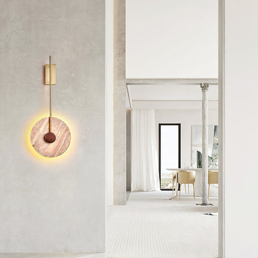 Travertine Disc Wall Lamp Lighting