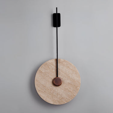 Travertine Disc Wall Lamp Lighting