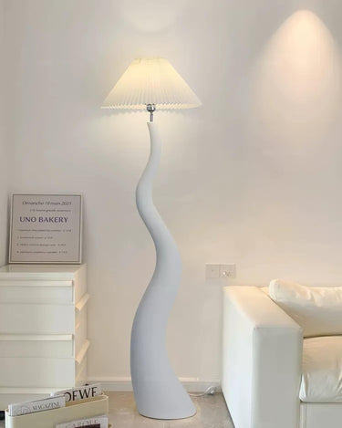 Twisted Pleated Floor Lamp Lighting