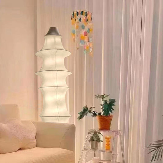 White Bamboo Floor Lamp Lighting