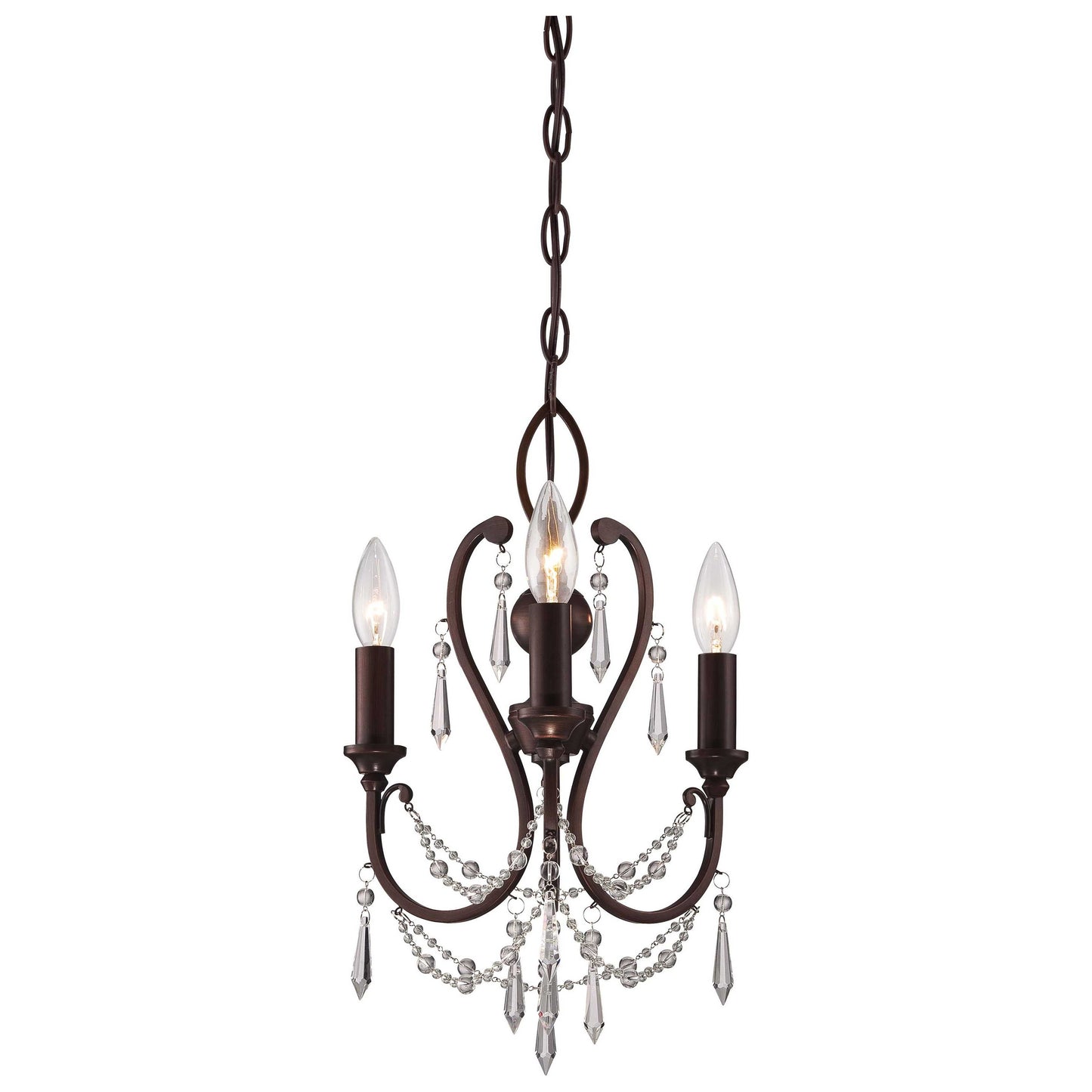 Bronze 3 Light Chandelier Lighting
