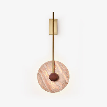 Travertine Disc Wall Lamp Lighting